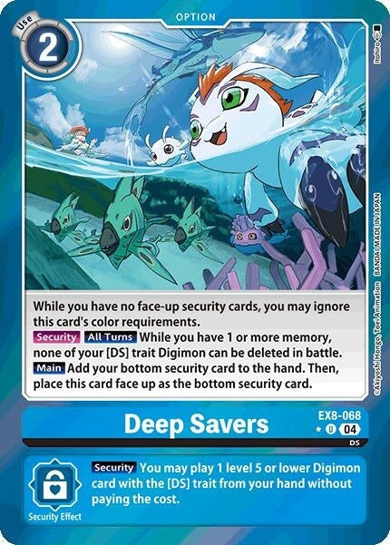Deep Savers (Limited Foil) (EX8-068 U) 