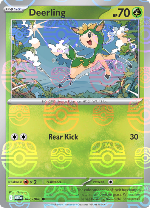 Deerling (006/086) (Master Ball Pattern) [Scarlet & Violet: White Flare] 