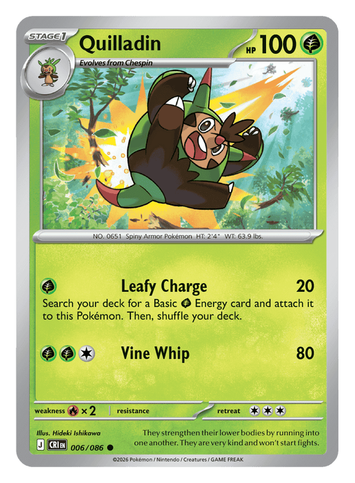 Image for Quilladin (006/086) [Mega Evolution: Chaos Rising] - Pokemon
