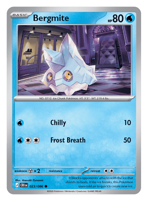 Image for Bergmite (023/086) [Mega Evolution: Chaos Rising] - Pokemon