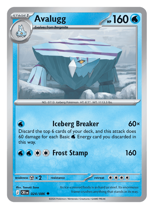Image for Avalugg (024/086) [Mega Evolution: Chaos Rising] - Pokemon