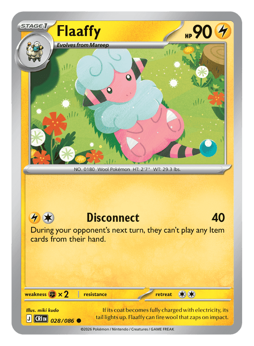 Image for Flaaffy (028/086) [Mega Evolution: Chaos Rising] - Pokemon