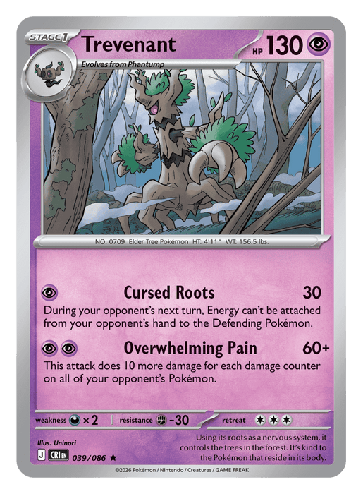Image for Trevenant (039/086) [Mega Evolution: Chaos Rising] - Pokemon