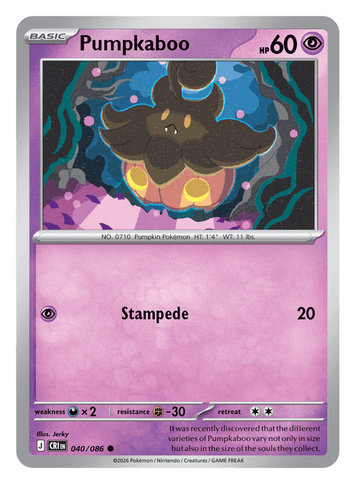 Image for Pumpkaboo (040/086) [Mega Evolution: Chaos Rising] - Pokemon