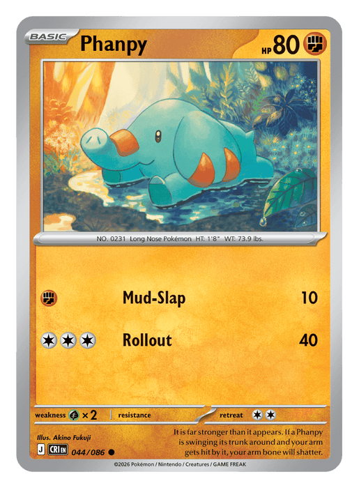 Image for Phanpy (044/086) [Mega Evolution: Chaos Rising] - Pokemon