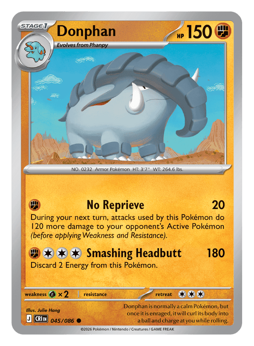 Image for Donphan (045/086) [Mega Evolution: Chaos Rising] - Pokemon