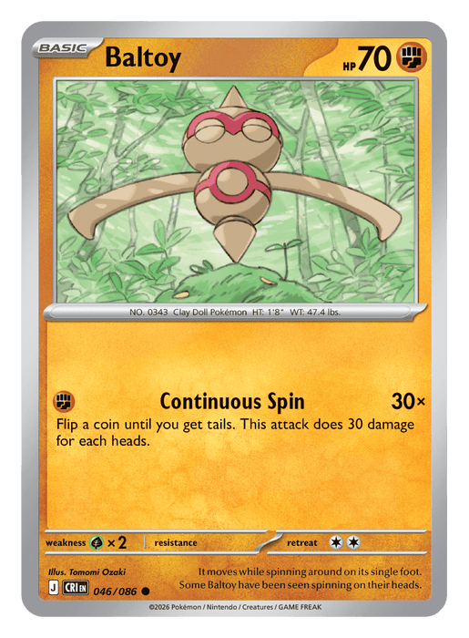 Image for Baltoy (046/086) [Mega Evolution: Chaos Rising] - Pokemon