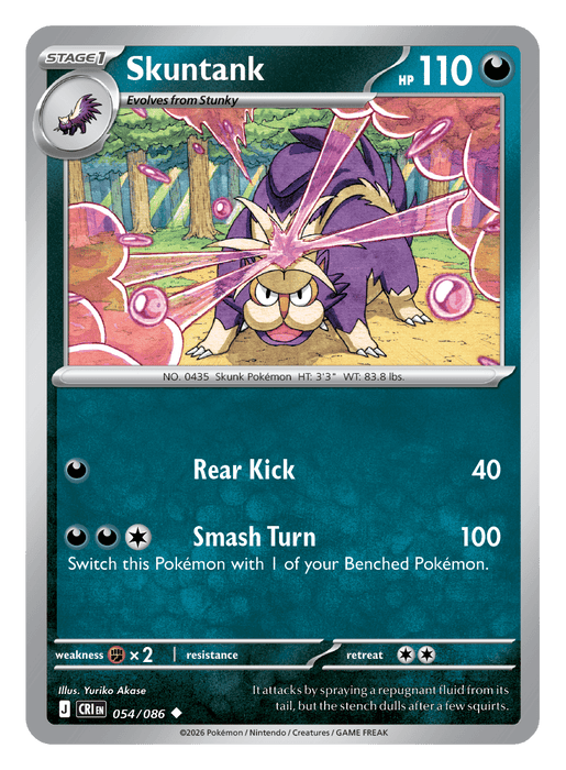 Image for Skuntank (054/086) [Mega Evolution: Chaos Rising] - Pokemon
