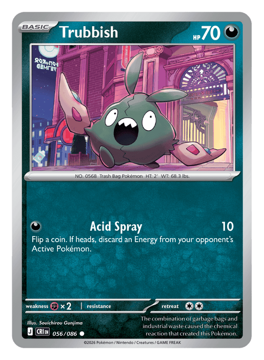 Image for Trubbish (056/086) [Mega Evolution: Chaos Rising] - Pokemon