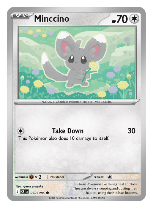 Image for Minccino (072/086) [Mega Evolution: Chaos Rising] - Pokemon