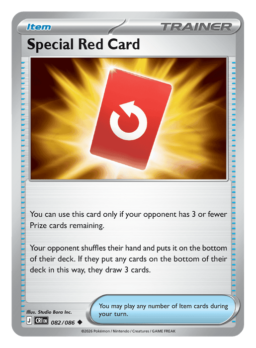 Image for Special Red Card (082/086) [Mega Evolution: Chaos Rising] - Pokemon