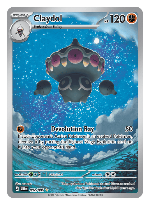 Image for Claydol (092/086) [Mega Evolution: Chaos Rising] - Pokemon