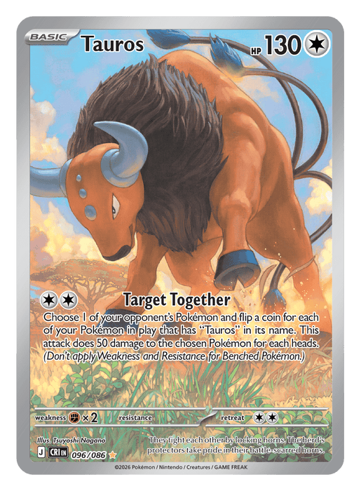Image for Tauros (096/086) [Mega Evolution: Chaos Rising] - Pokemon