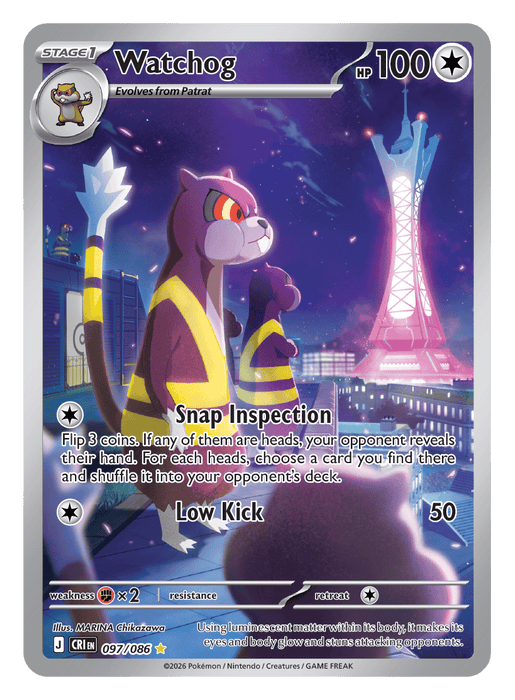 Image for Watchog (097/086) [Mega Evolution: Chaos Rising] - Pokemon