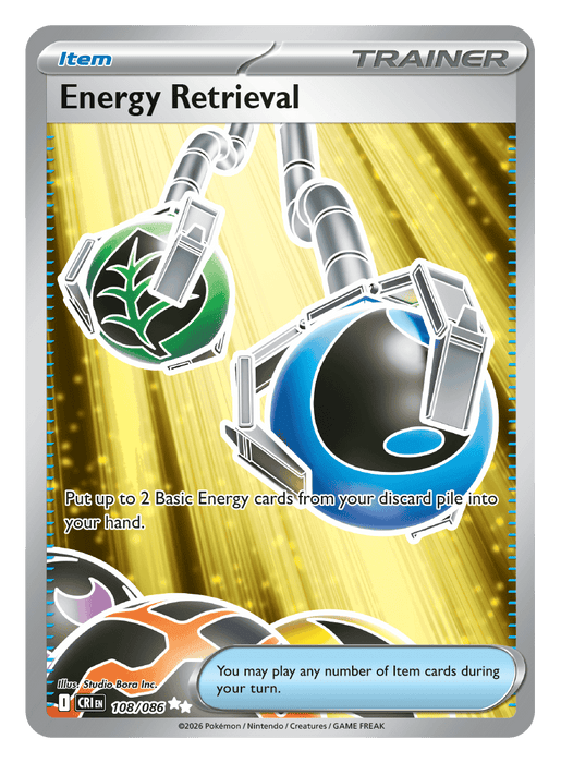 Image for Energy Retrieval (108/086) [Mega Evolution: Chaos Rising] - Pokemon