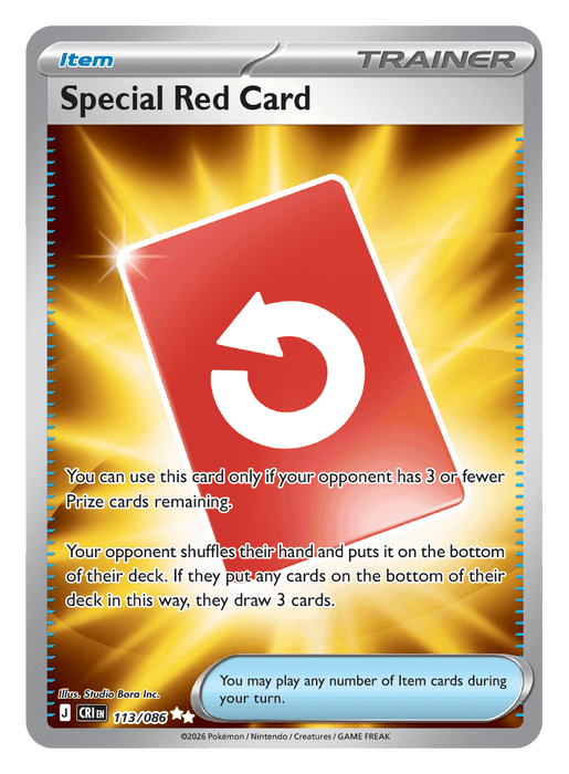 Image for Special Red Card (113/086) [Mega Evolution: Chaos Rising] - Pokemon