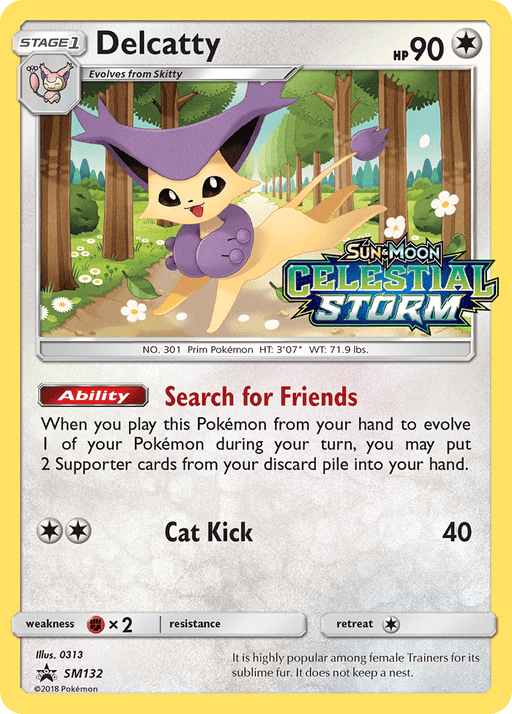 Delcatty (SM132) [Sun & Moon: Black Star Promos] 