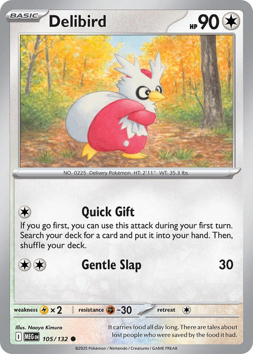 Delibird (105/132) [Mega Evolutions: Base Set] 