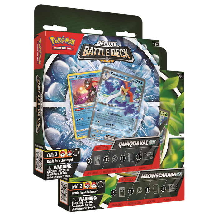 Deluxe Battle Deck - Meowscarada ex or Quaquaval ex 