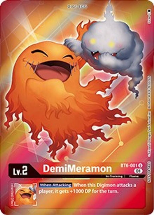 DemiMeramon (Box Topper) (#BT6-001 U) (Double Diamond) Near Mint Foil 
