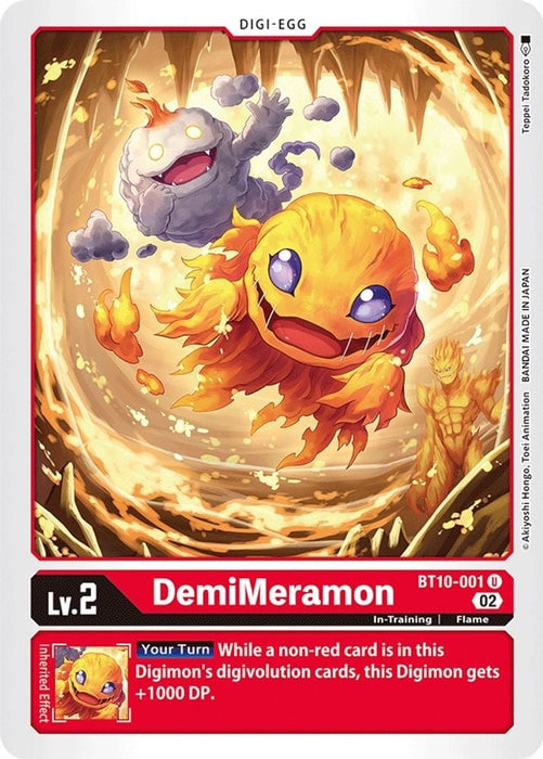 DemiMeramon (#BT10-001 U) (Xros Encounter) Near Mint 