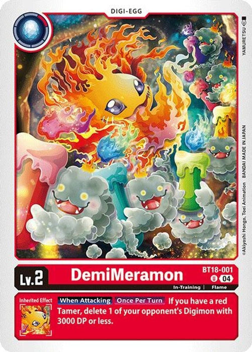 DemiMeramon - BT18-001 (#BT18-001 U) (Release Special Booster 2.0) Near Mint 