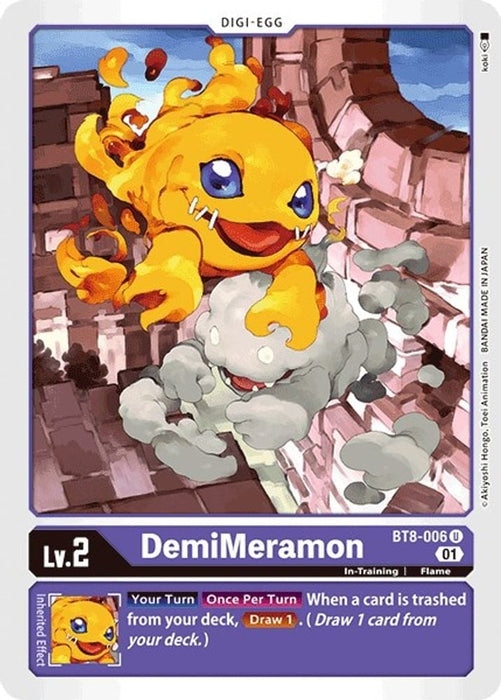 DemiMeramon (#BT8-006 U) (New Awakening) Near Mint 