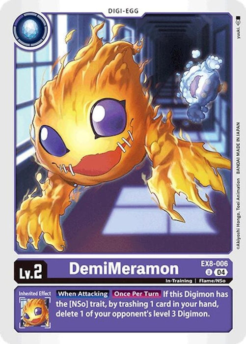 DemiMeramon (#EX8-006 U) (Chain of Liberation) Near Mint 