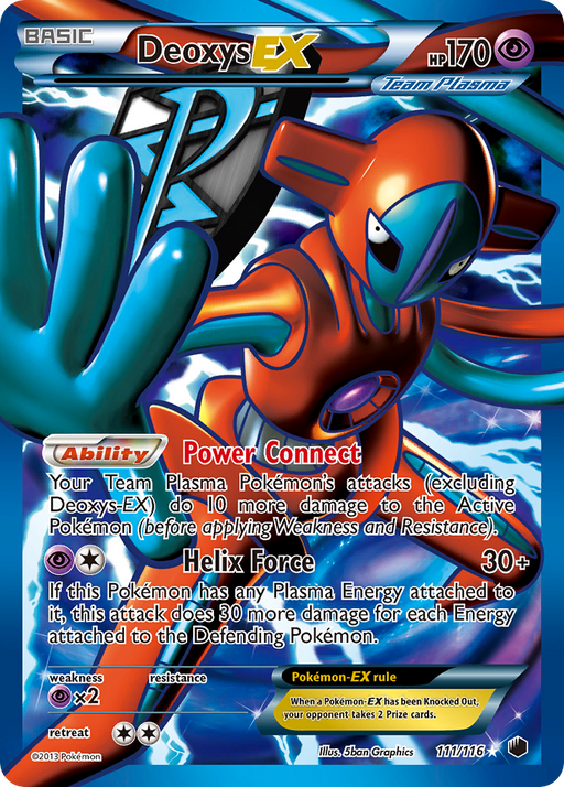 Deoxys EX (111/116) [Black & White: Plasma Freeze] 