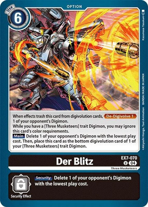 Der Blitz (#EX7-070 U) (Digimon LIBERATOR) Near Mint 