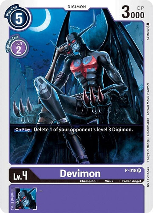 Devimon - P-018 (#P-018 P) (Digimon Promotion Cards) Near Mint 