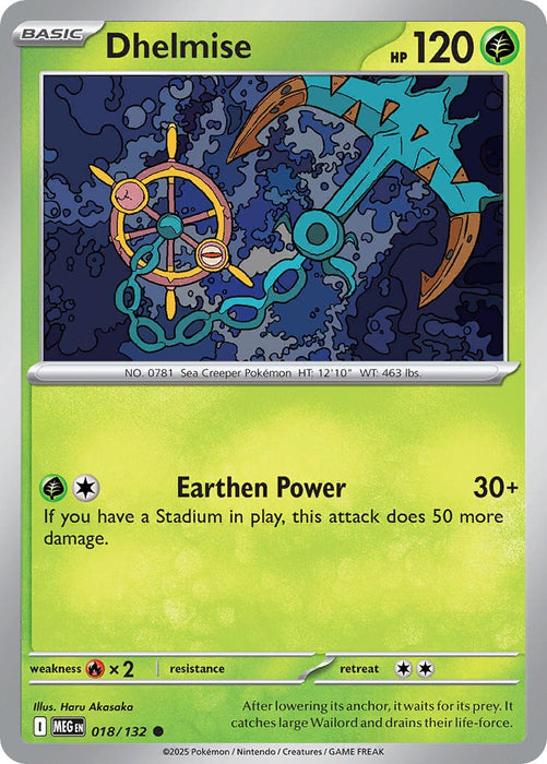 Dhelmise (018/132) [Mega Evolution: Base Set] 