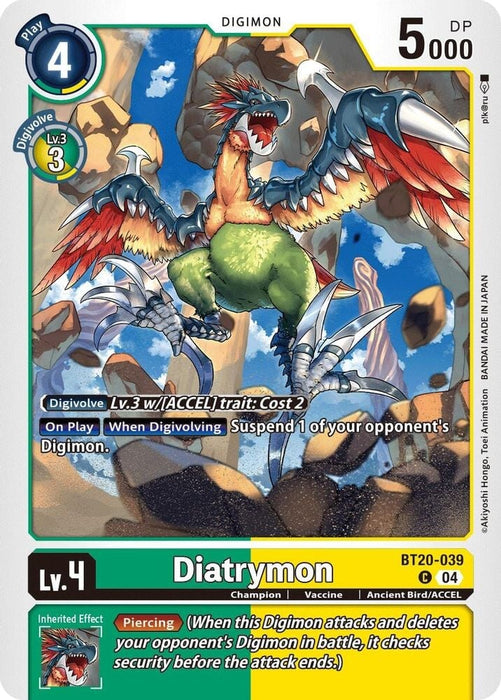 Diatrymon (#BT20-039 C) (Release Special Booster 2.5) Near Mint 