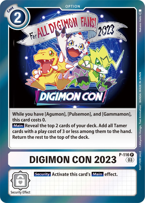 Digimon Con 2023 (Official Tournament Pack Vol.11) (P-116 P) 