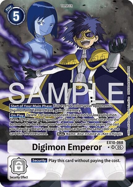 Digimon Emperor (Alternate Art) (EX10-068 SR) 