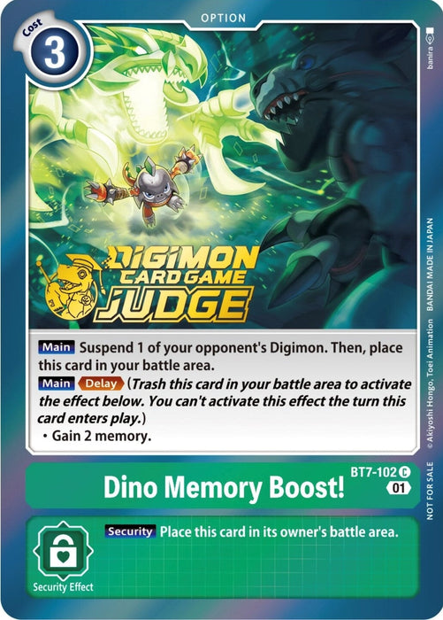 Dino Memory Boost! (Judge Pack 3) (BT7-102 C) 