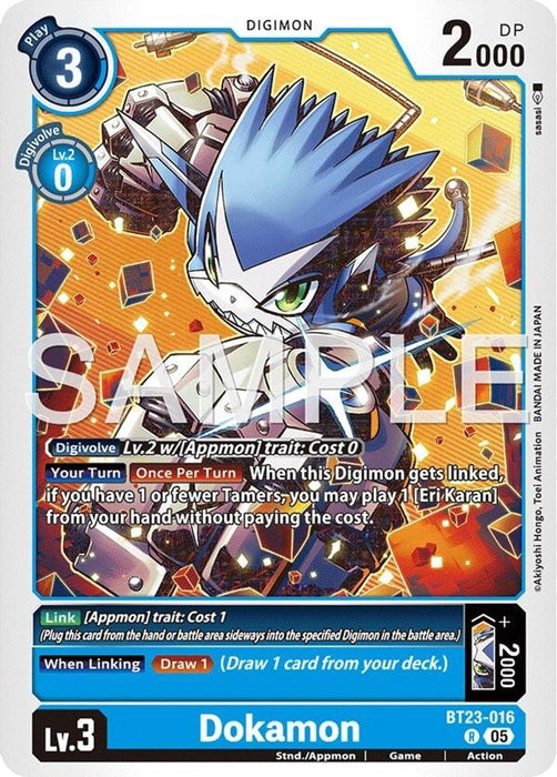 Dokamon (#BT23-016 R) (Hackers' Slumber) Near Mint Foil 