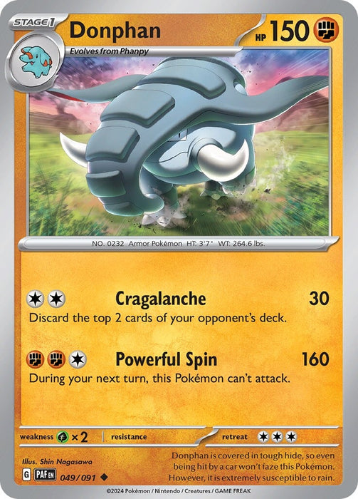 Donphan (049/091) [Scarlet & Violet: Paldean Fates] 
