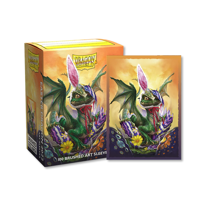Dragon Shield Brushed Art Sleeves - Standard Size (100) Easter Dragon 2022 