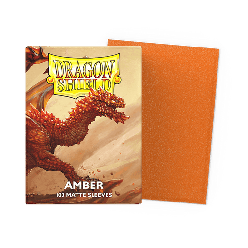 Dragon Shield Matte Sleeves - Standard Size (100) Amber Matte 