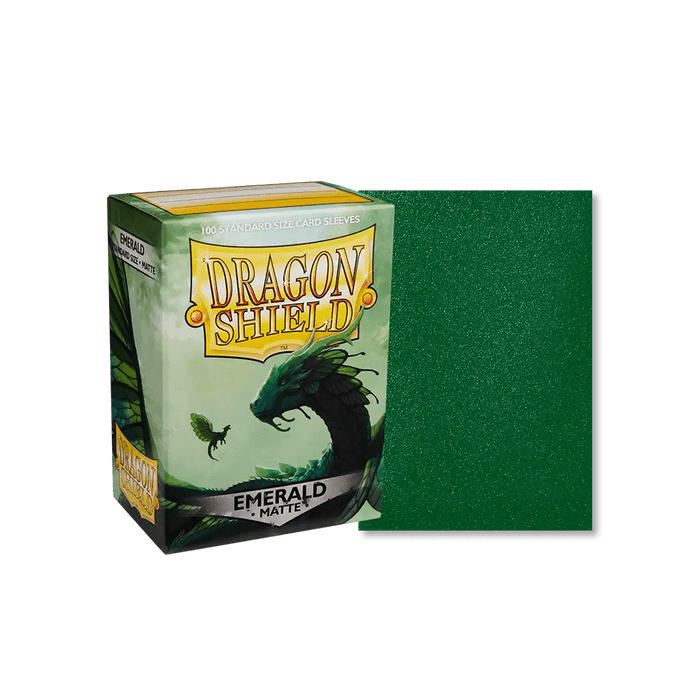 Dragon Shield Matte Sleeves - Standard Size (100) Emerald Matte 