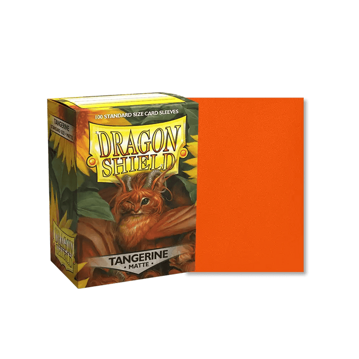 Dragon Shield Matte Sleeves - Standard Size (100) Tangerine Matte 
