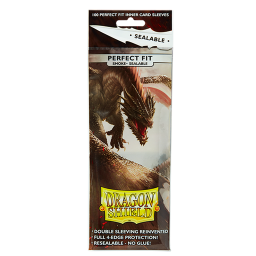Dragon Shield Perfect Fit Sealable - Standard Size (100) Smoke 