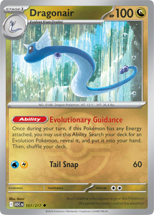 Dragonair (Love Ball) (151/217) [Mega Evolution: Ascended Heroes]