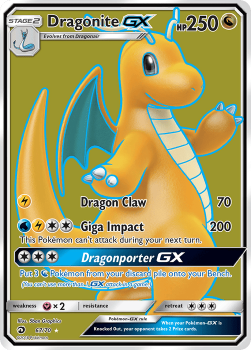 Dragonite GX (Full Art) [Dragon Majesty] 