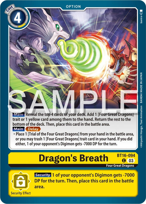 Dragon's Breath (BT16-094 C) 