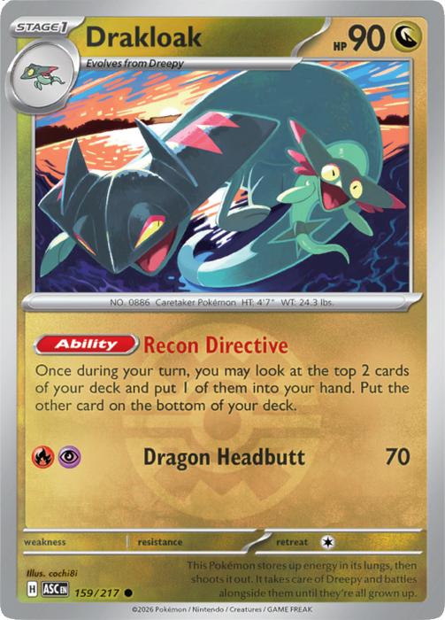 Drakloak (Quick Ball) (159/217) [Mega Evolution: Ascended Heroes]