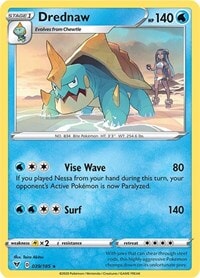 Drednaw (039/185) (Cracked Ice Holo) (Theme Deck Exclusive) [Sword & Shield: Vivid Voltage] 