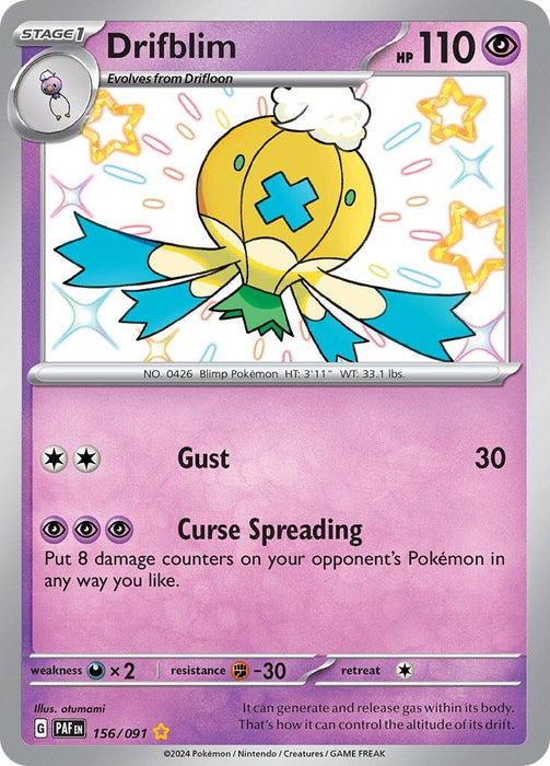 Drifblim (156/091) [Scarlet & Violet: Paldean Fates] 