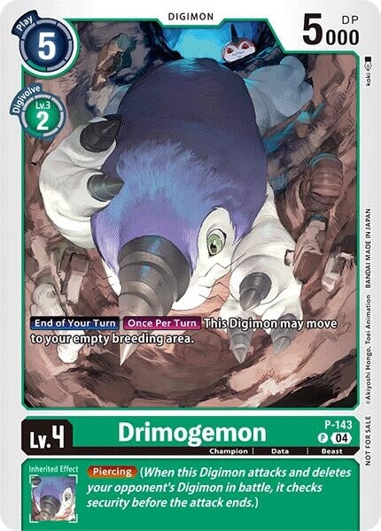 Drimogemon - P-143 (Store Tournament 2024 Jul. - Sep. Participation Pack) (P-143 P) 